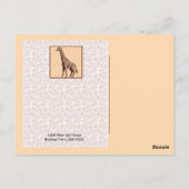 Giraffe Print Personalisiert Business Postkarte (Rückseite)