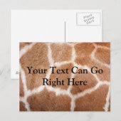 Giraffe Print Postcard Postkarte (Vorne/Hinten)
