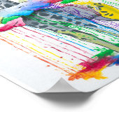 Giraffe Print Poster (Ecke)