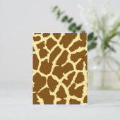 Giraffe Print Postkarte (Stehend Vorderseite)