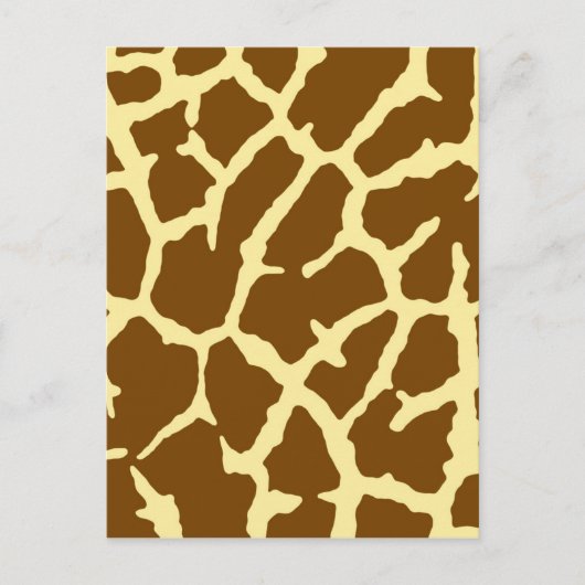 Giraffe Print Postkarte (Vorderseite)