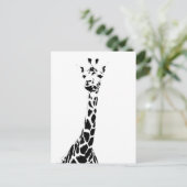 Giraffe Print Postkarte (Stehend Vorderseite)