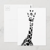 Giraffe Print Postkarte (Vorne/Hinten)