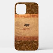 Giraffe Print Rhino African Theme Case-Mate iPhone Hülle (Rückseite)