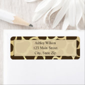 Giraffe Print-Rücksendeadressen-Aufkleber (Insitu)