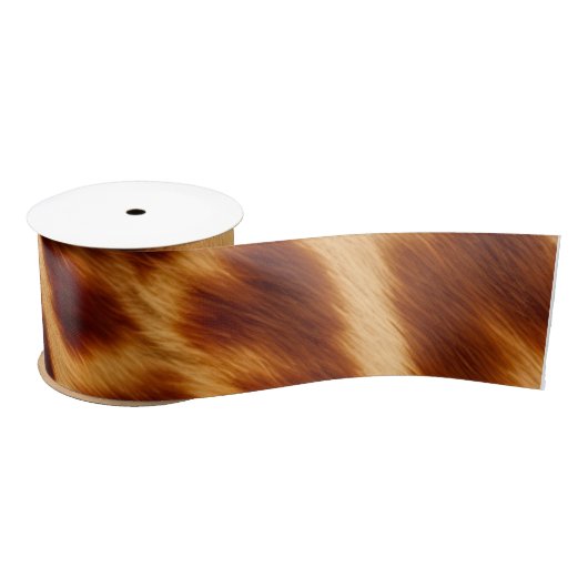 "Giraffe Print" Satinband (Spule)