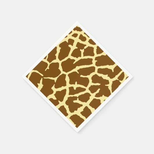 Giraffe Print Serviette (Ecke)