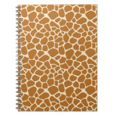 Giraffe Print Spiral Notebook Notizblock (Vorderseite)