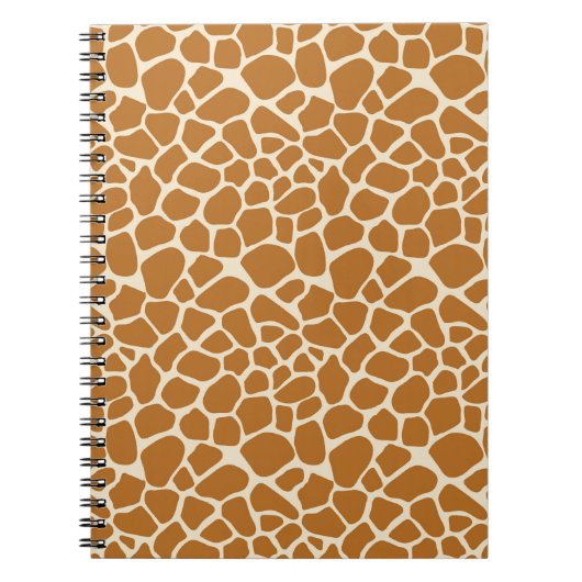 Giraffe Print Spiral Notebook Notizblock (Vorderseite)
