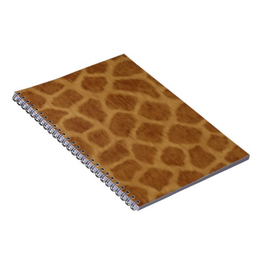 Giraffe Print Spiral Notebook Notizblock (Rechte Seite)