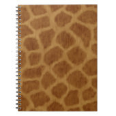 Giraffe Print Spiral Notebook Notizblock (Vorderseite)