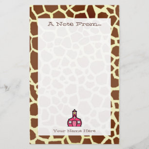 Giraffe Print Teacher Stationierung Briefpapier