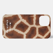 Giraffe Print Texture Phone Case - Safari Chic iPhone Hülle (Rückseite (Horizontal))