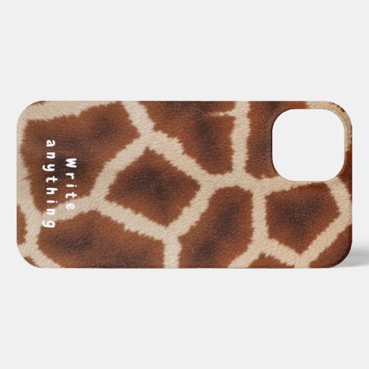 Giraffe Print Texture Phone Case - Safari Chic iPhone Hülle (Rückseite (Horizontal))