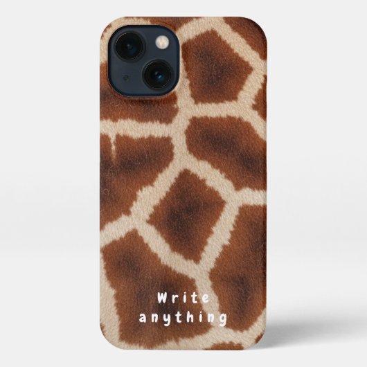 Giraffe Print Texture Phone Case - Safari Chic iPhone Hülle (Rückseite)