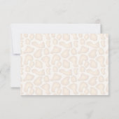 Giraffe Print UAWG RSVP Karte (Rückseite)