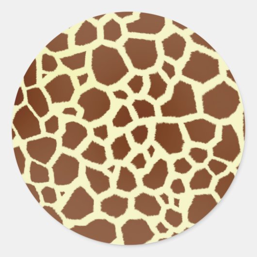 Giraffe Print Umschlag Aufkleber (Vorderseite)