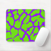 Giraffe Print Violet Green Mousepad (Mit Mouse)
