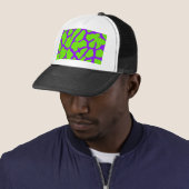 Giraffe Print Violet Green Truckerkappe (Beispiel)