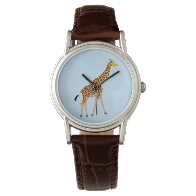 Giraffe Print Watch Armbanduhr (Vorderseite)