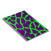 Giraffe Print Wine Limon Notizblock (Rechte Seite)