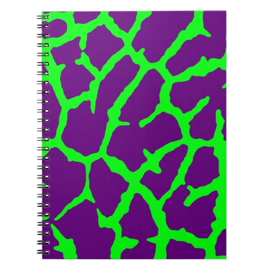 Giraffe Print Wine Limon Notizblock (Vorderseite)