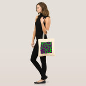 Giraffe Print Wine Limon Tragetasche (Vorderseite (Model))