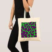 Giraffe Print Wine Limon Tragetasche (Vorderseite (Produkt))