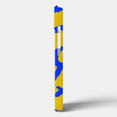 Giraffe Print Yellow Blue Case-Mate iPhone Hülle (Rückseite / Links)