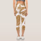 Giraffe Print Yoga Pants Capri Leggings (Rückseite)