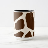 Giraffe Print Zweifarbige Tasse (Mittel)