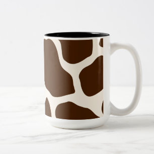 Giraffe Print Zweifarbige Tasse