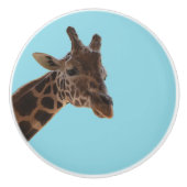 Giraffe pull knob keramikknauf (Vorderseite)