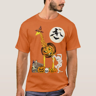 Giraffe Pumpkin Halloween-Kostüm T-Shirt