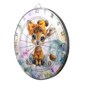 Giraffe Punkte-Schleife Dartscheibe (Vorderseite rechts)