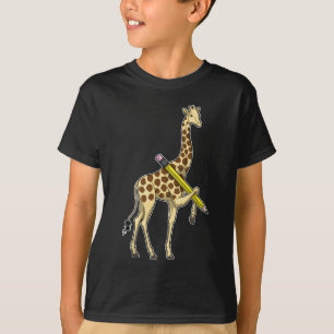 Giraffe Pupil Pencil T-Shirt