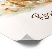 Giraffe Reading Books Kinderzimmer Jungle Animal Poster (Ecke)