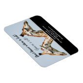 Giraffe real estate marketing sell  postcard magnet (Rechte Seite)