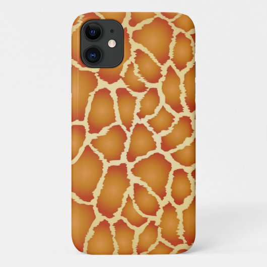 Giraffe Real Skin Brown Texture Case-Mate iPhone Hülle (Rückseite)