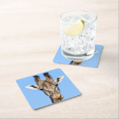 Giraffe Rechteckiger Pappuntersetzer (Vor Ort)