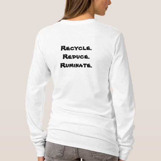 Giraffe recyceln T-Shirt (Rückseite)