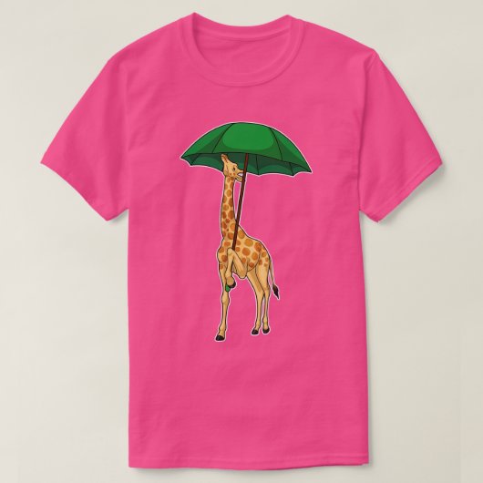 Giraffe Regenschirm T-Shirt (Design vorne)