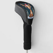 Giraffe Reindeer Hat Weihnachtsbaum Funny Xm Golf Headcover (angewinkelt)