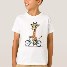 Giraffe Reiten mit dem Fahrrad - HandGezeichnet St T-Shirt