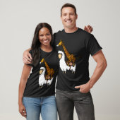 Giraffe reitendes Lama T-Shirt (Unisex)