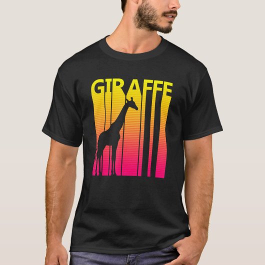 Giraffe, Retro-Kostüm T-Shirt (Vorderseite)