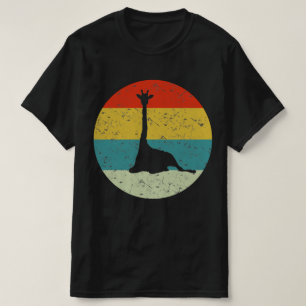 Giraffe Retro Vintage Silhouette 70er T-Shirt