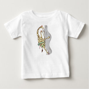 Giraffe Rock Klettern Baby T-shirt
