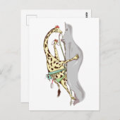 Giraffe Rock Klettern Postkarte (Vorne/Hinten)