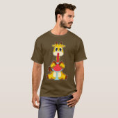 Giraffe Rotwein T-Shirt (Vorne ganz)